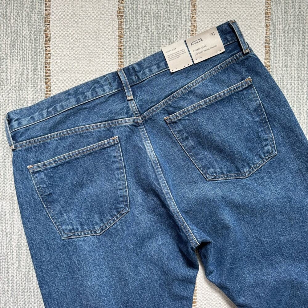 Agolde Parker Long Low Slung Vintage Straight High Rise Slouchy Jeans Women’s 31 - Picture 6 of 10